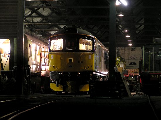 Final preparations in the shed at Tunbridge Wells West, 2nd September